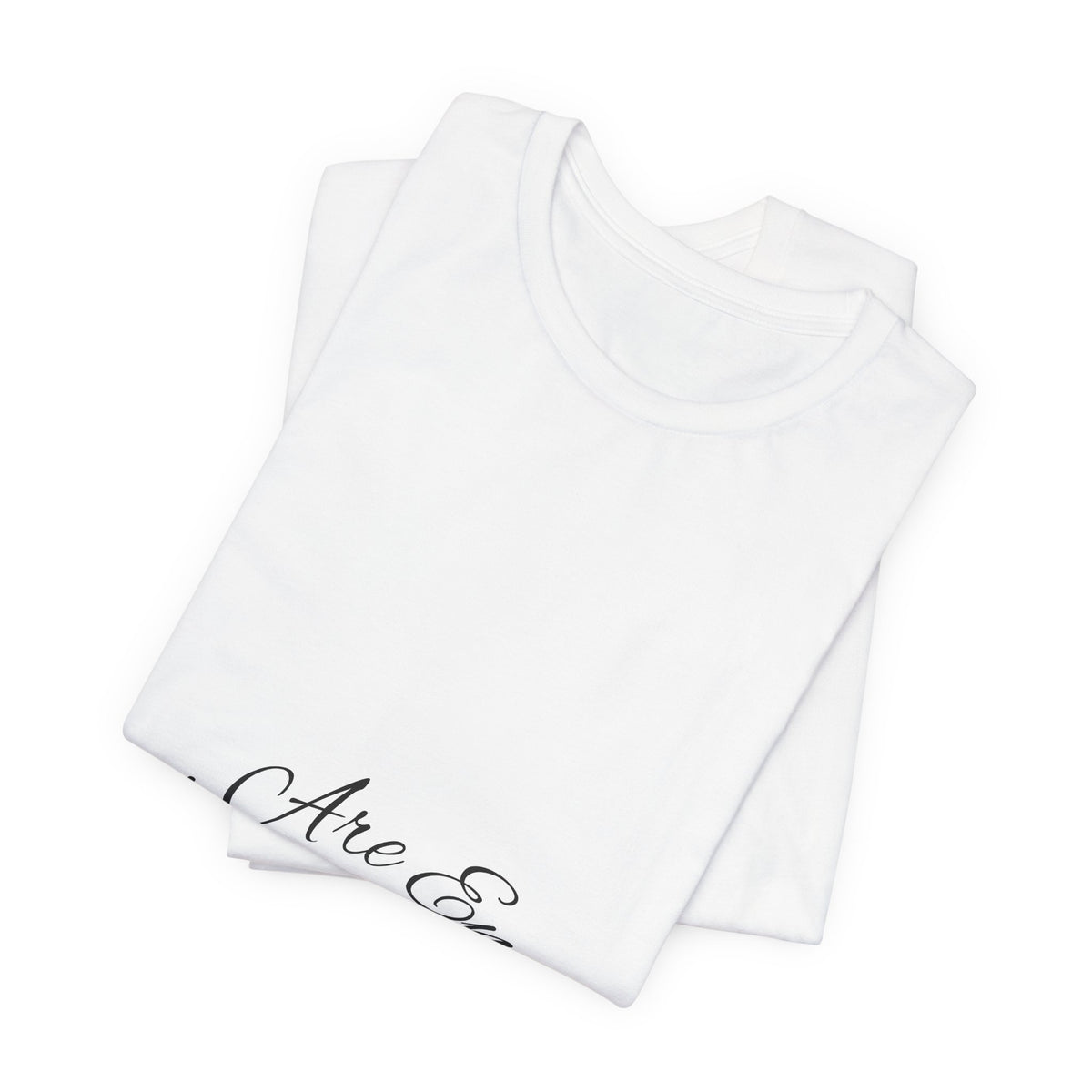 You Are Enough Tee with Inspirational Script Design and Comfortable Fit