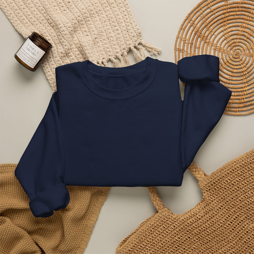 Love You Dad Crewneck Sweatshirt with Minimal Script Father's Day Design
