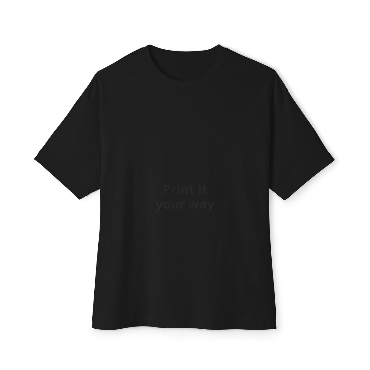 Unisex Oversized Boxy Tee with Relaxed Modern Casual Fit