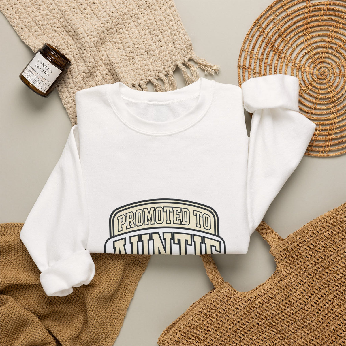 Promoted to Auntie Sweatshirt EST 2026 New Aunt Crewneck Apparel