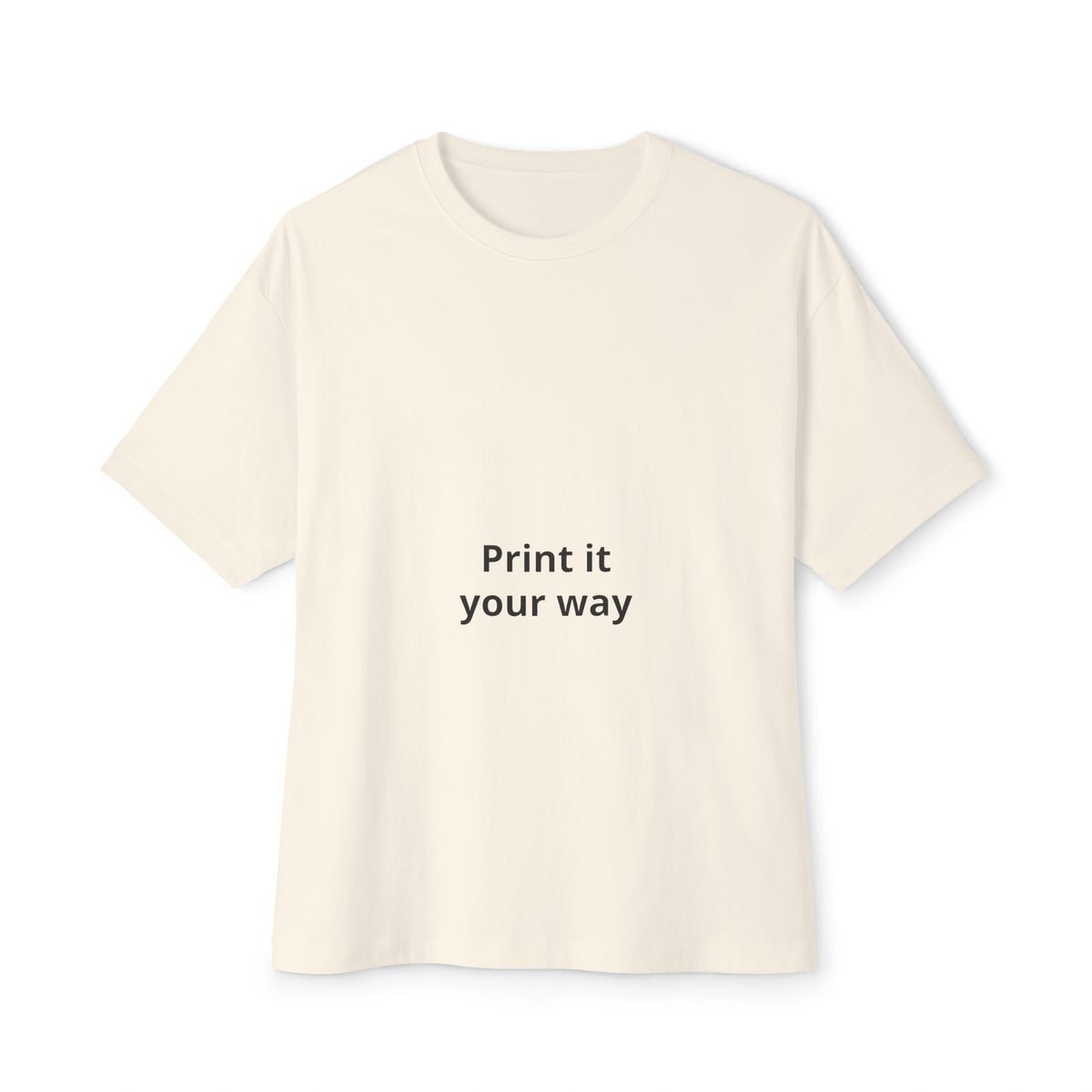 Unisex Oversized Boxy Tee with Relaxed Modern Casual Fit