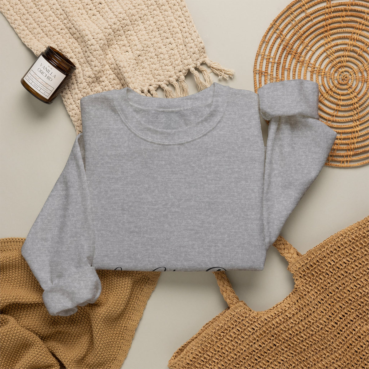 Love You Dad Crewneck Sweatshirt with Minimal Script Father's Day Design