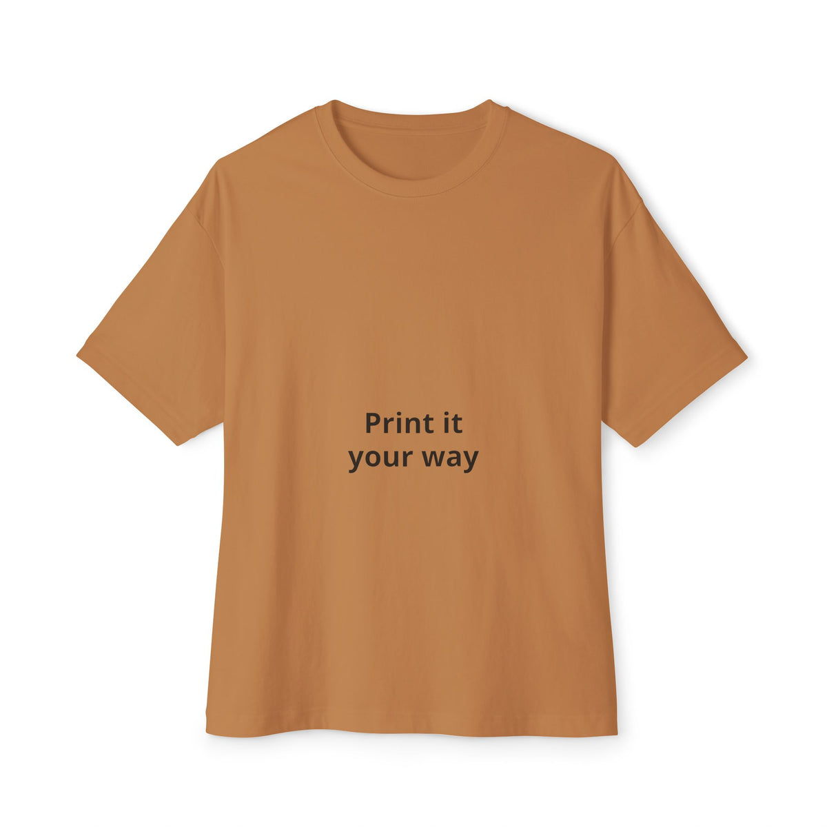 Unisex Oversized Boxy Tee with Relaxed Modern Casual Fit