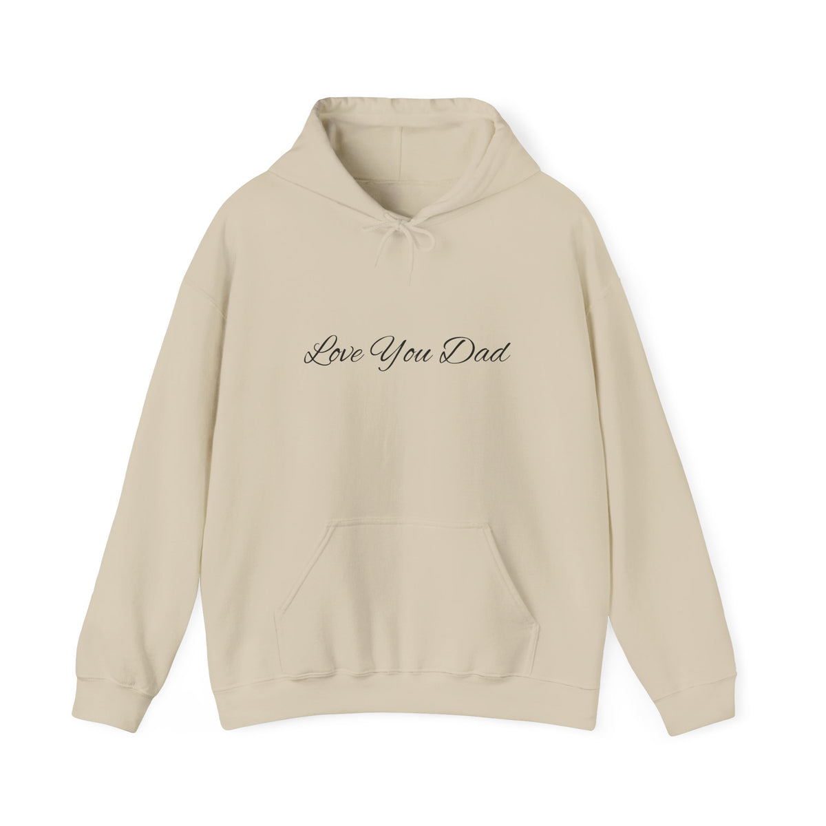 Love You Dad Hoodie with Minimal Script Design for Father’s Day Gift