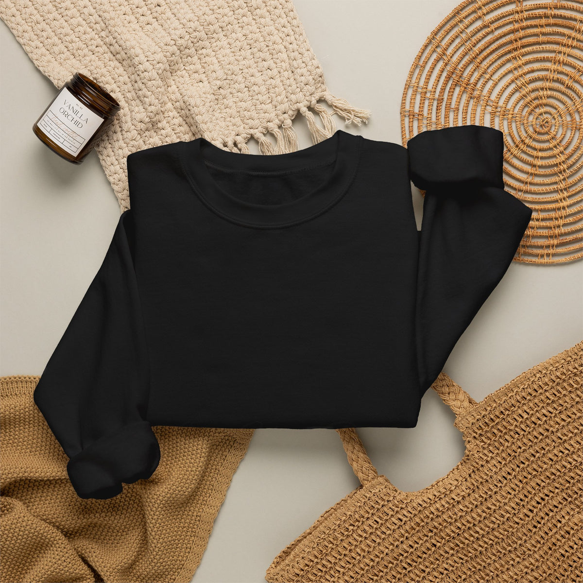 Love You Dad Crewneck Sweatshirt with Minimal Script Father's Day Design