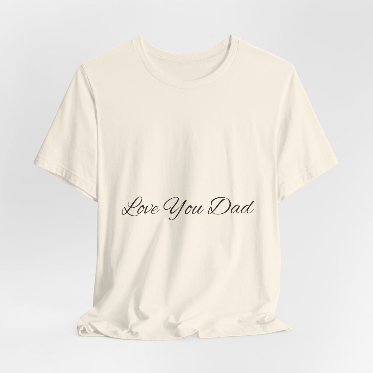 Love You Dad T-Shirt with Simple Script Design for Father’s Day Gift