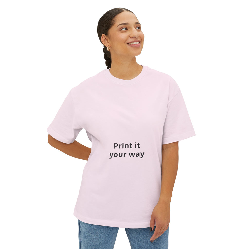 Unisex Oversized Boxy Tee with Relaxed Modern Casual Fit