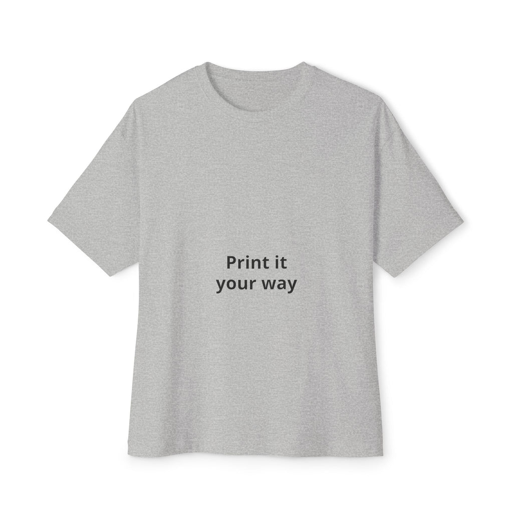 Unisex Oversized Boxy Tee with Relaxed Modern Casual Fit