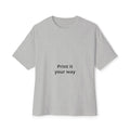 Unisex Oversized Boxy Tee with Relaxed Modern Casual Fit