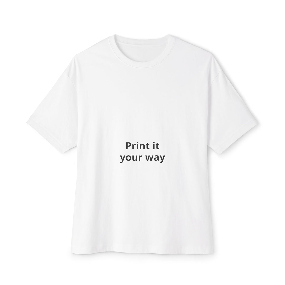 Unisex Oversized Boxy Tee with Relaxed Modern Casual Fit