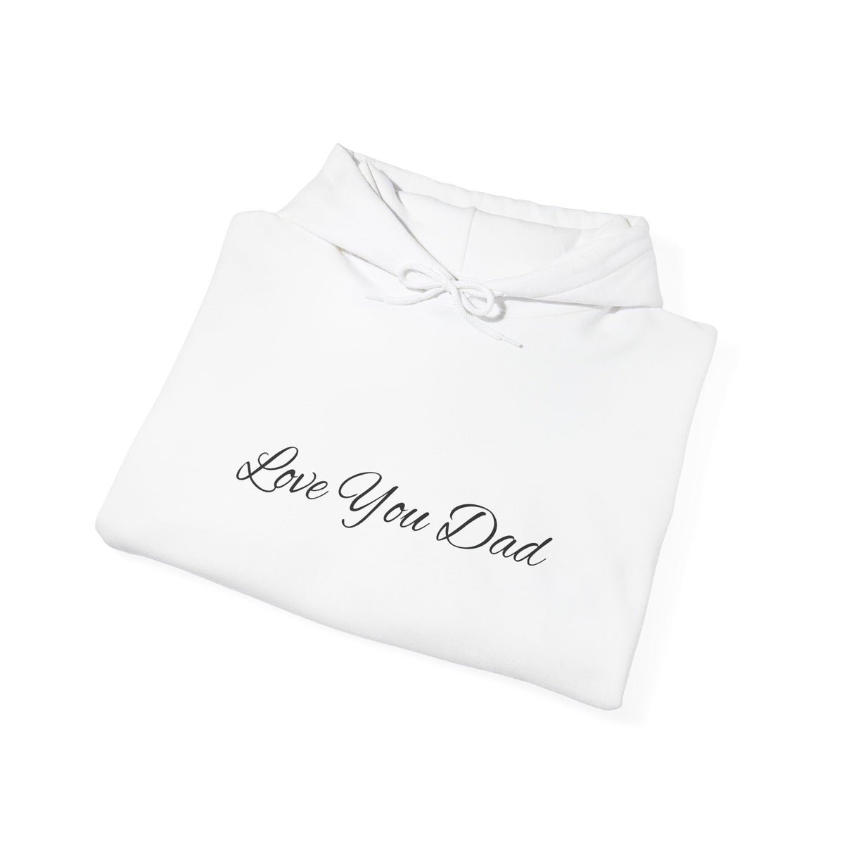 Love You Dad Hoodie with Minimal Script Design for Father’s Day Gift