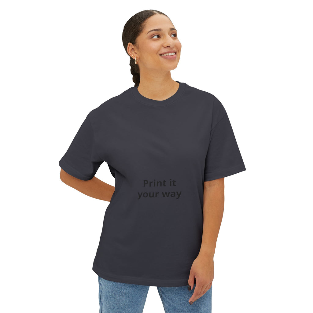 Unisex Oversized Boxy Tee with Relaxed Modern Casual Fit