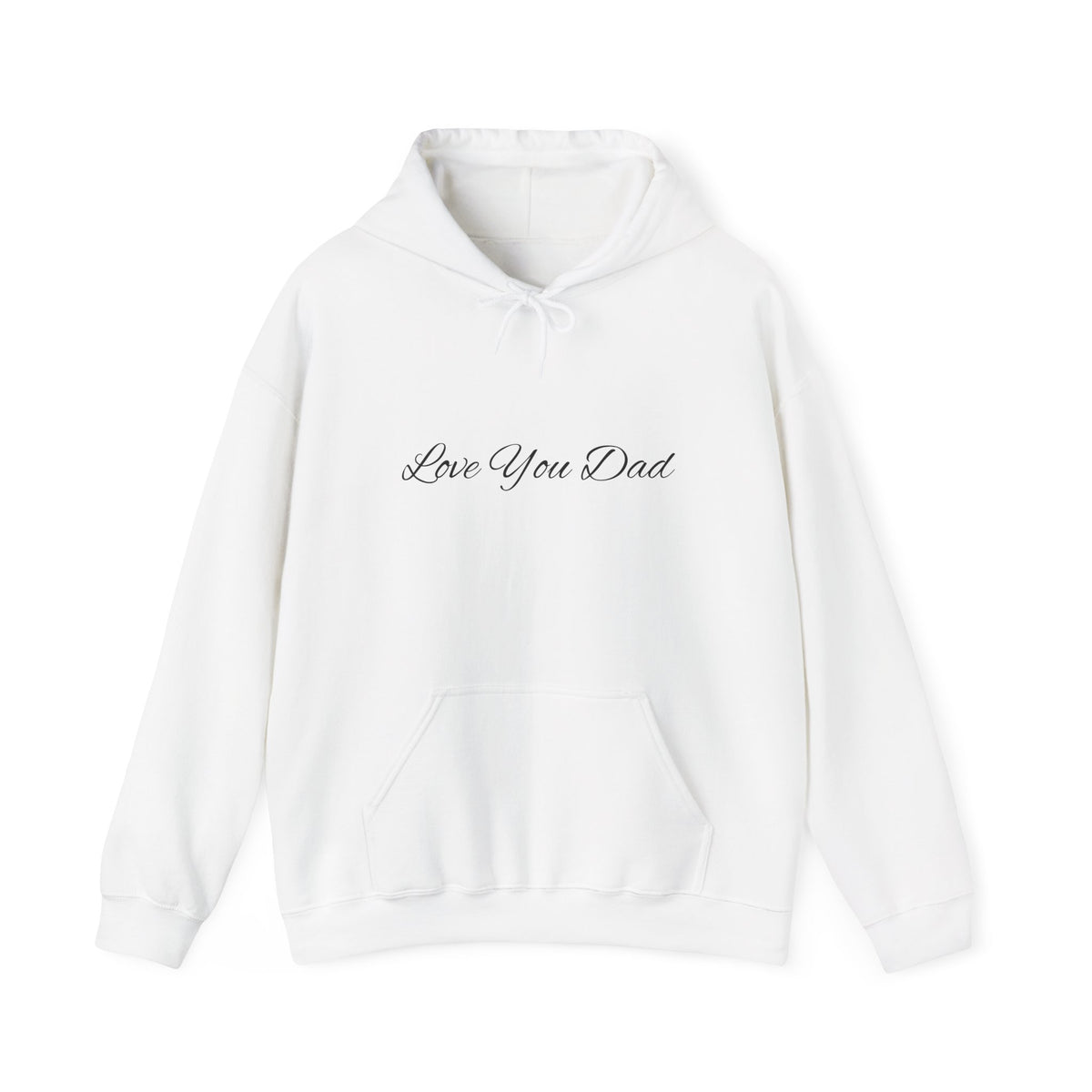 Love You Dad Hoodie with Minimal Script Design for Father’s Day Gift