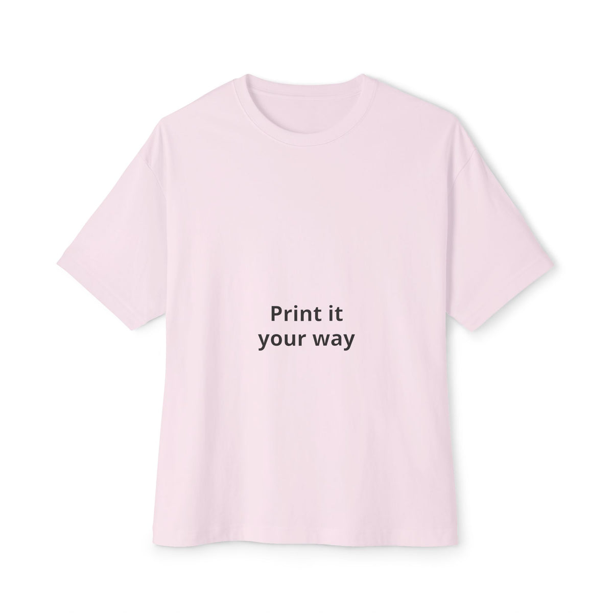 Unisex Oversized Boxy Tee with Relaxed Modern Casual Fit