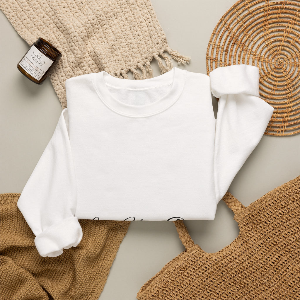 Love You Dad Crewneck Sweatshirt with Minimal Script Father's Day Design