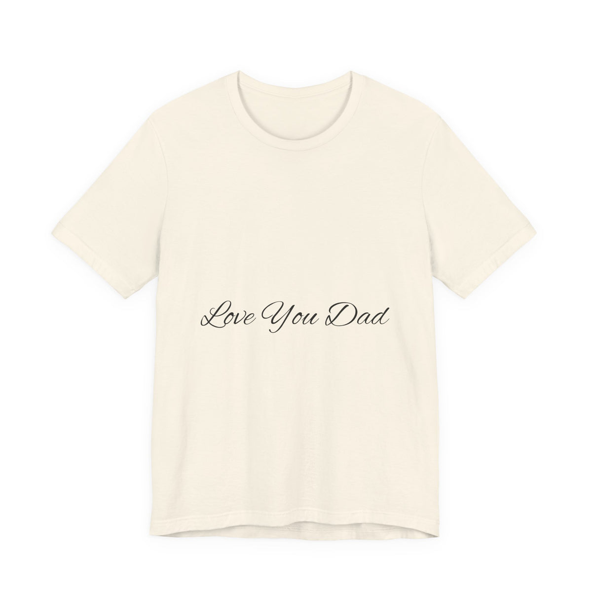 Love You Dad T-Shirt with Simple Script Design for Father’s Day Gift