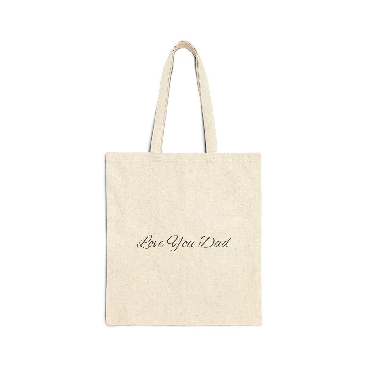 Love You Dad Cotton Canvas Tote for Father's Day Gift