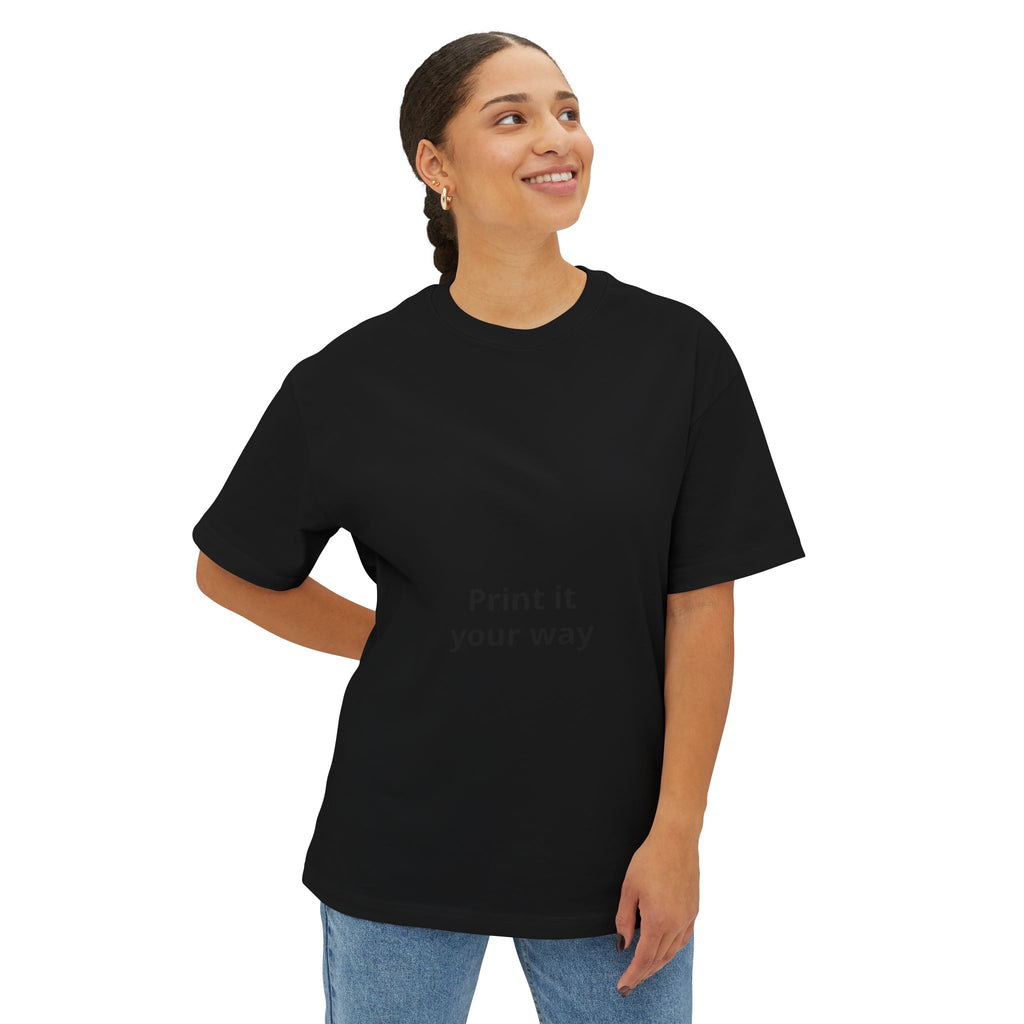 Unisex Oversized Boxy Tee with Relaxed Modern Casual Fit