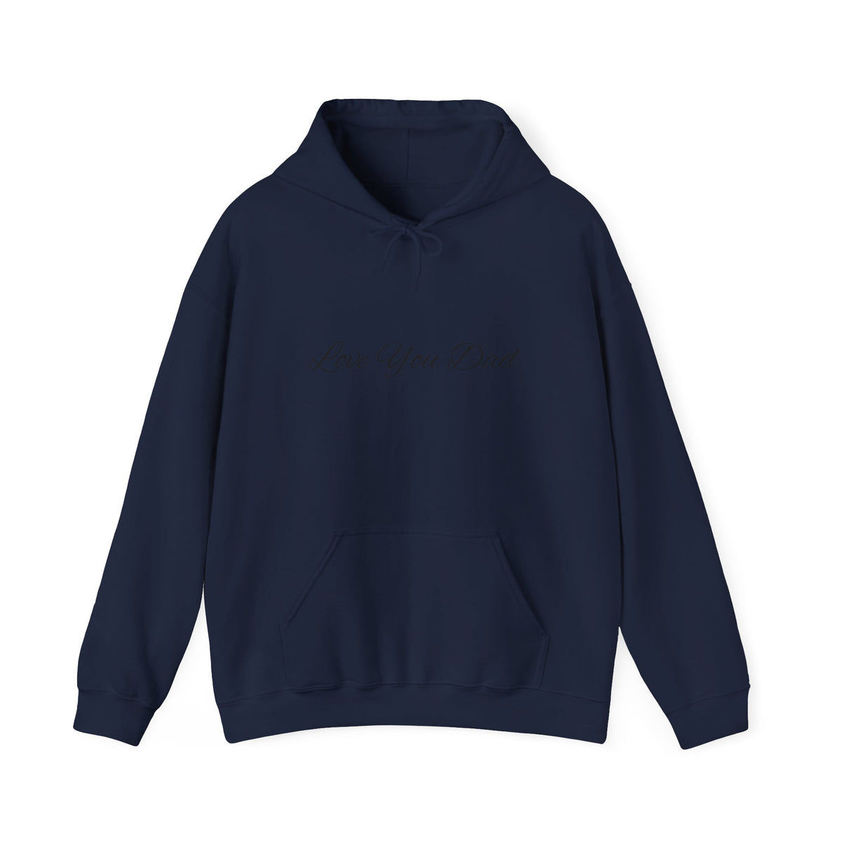 Love You Dad Hoodie with Minimal Script Design for Father’s Day Gift