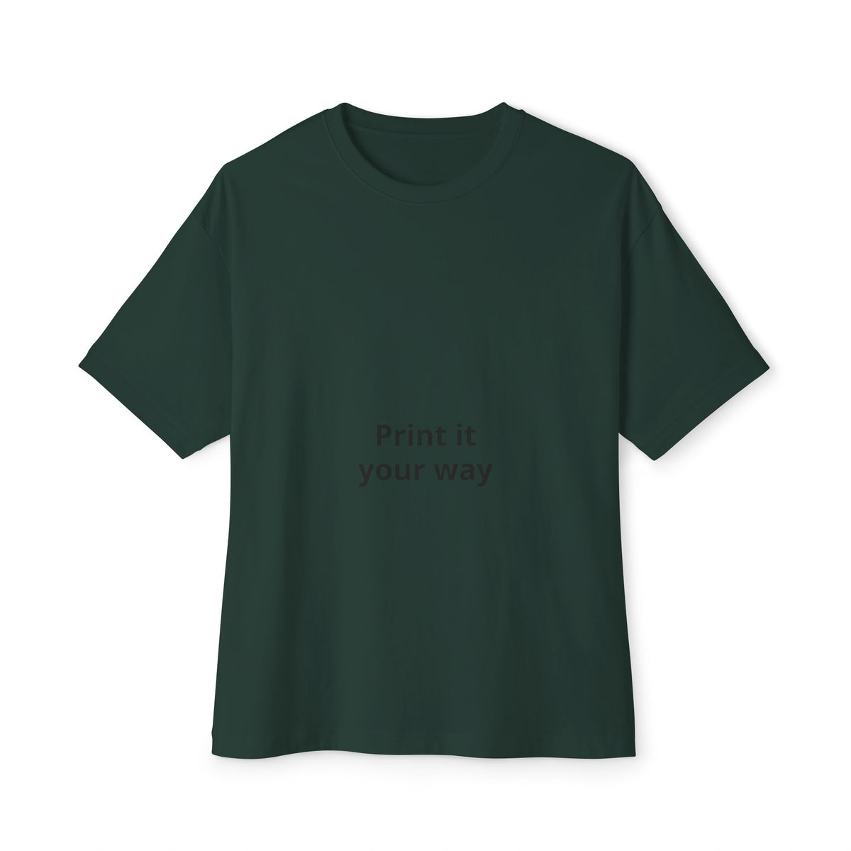 Unisex Oversized Boxy Tee with Relaxed Modern Casual Fit