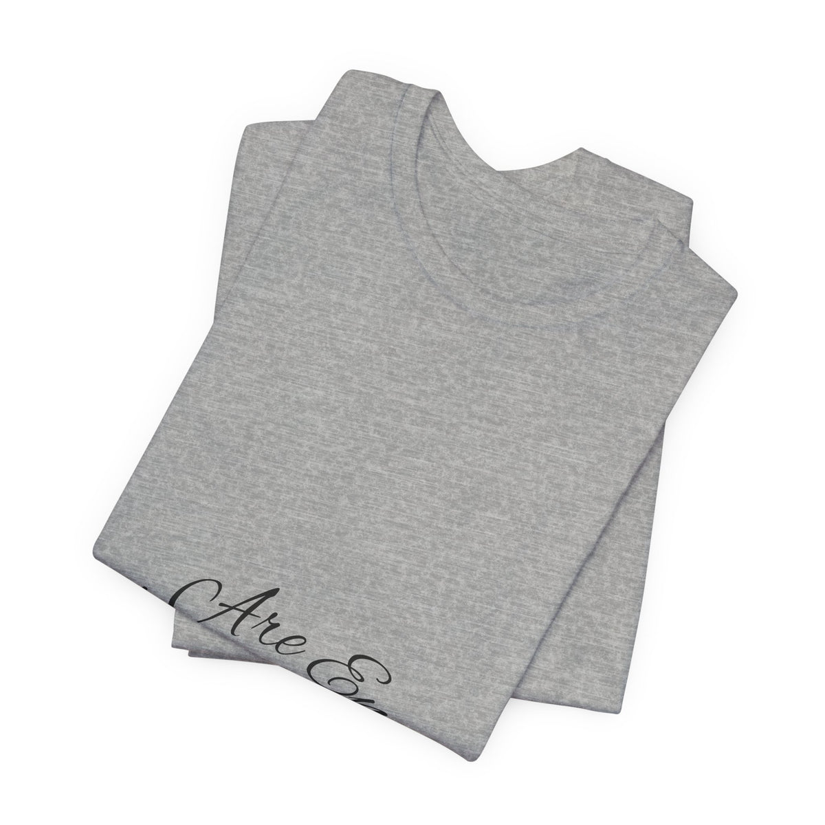 You Are Enough Tee with Inspirational Script Design and Comfortable Fit